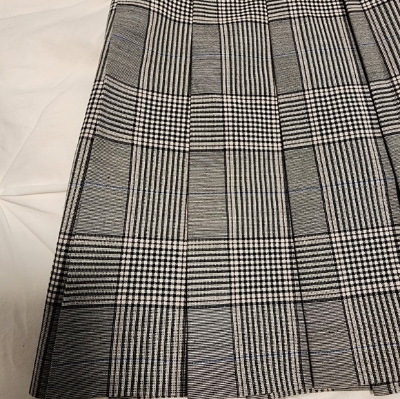 Sunday Best Grey Plaid Skirt sz 0 - Picture 2 of 5